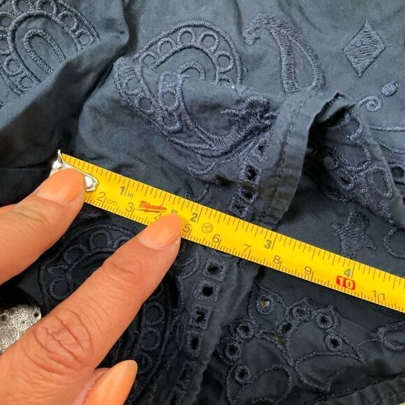 RAG & BONE Maye Broderie Anglaise Cotton Shorts - Picture 9 of 10